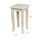 International Concepts Rectangle 21 in High Tea Table, 12 W, 12 L, 21 in H, Wood, Unfinished TT21 - alternate 5